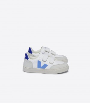 VEJA V-12 LEATHER WHITE AQUA PAROS | VJ24832