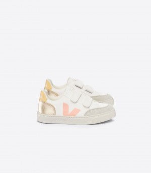 VEJA V-12 LEATHER WHITE MULTICO PLATINE | VJ24801