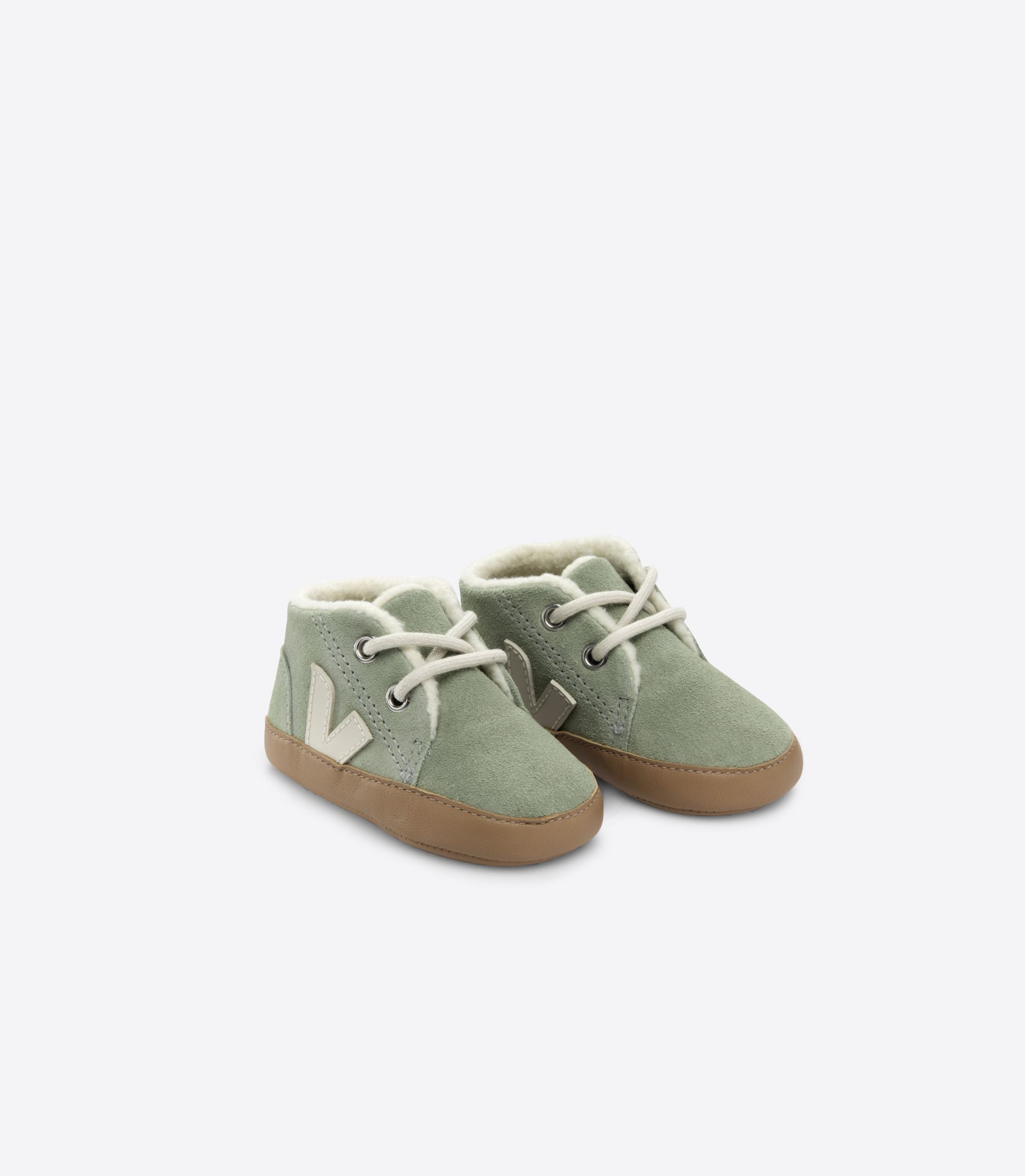 VEJA BABY FURED SUEDE CLAY PIERRE | VJ24852