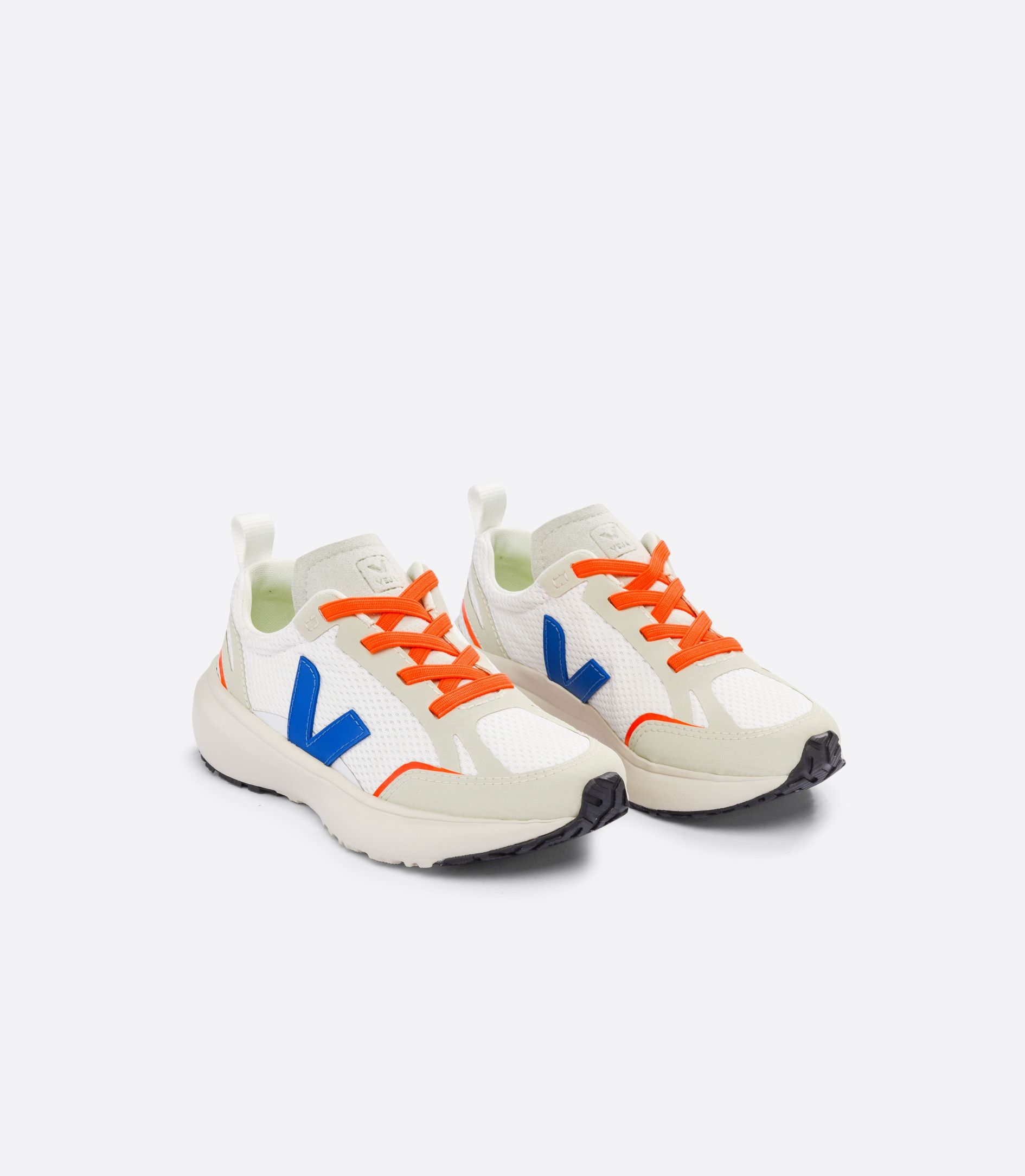 VEJA CANARY ELASTIC LACES ALVEOMESH WHITE INDIGO | VJ24851