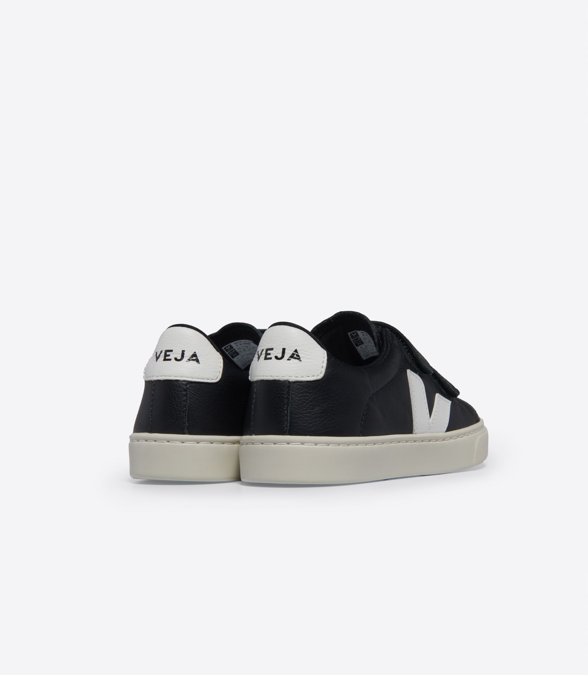 VEJA ESPLAR LEATHER BLACK WHITE | VJ24803