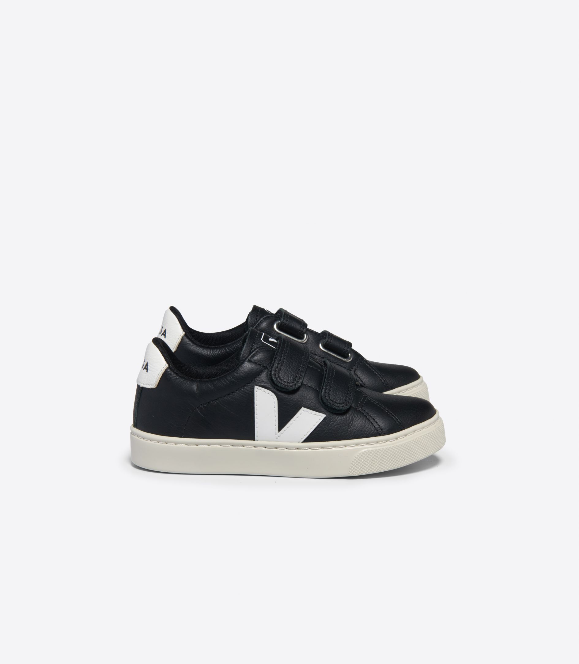 VEJA ESPLAR LEATHER BLACK WHITE | VJ24803