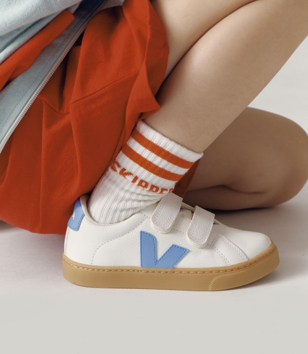 VEJA ESPLAR LEATHER WHITE AQUA NATURAL | VJ24838