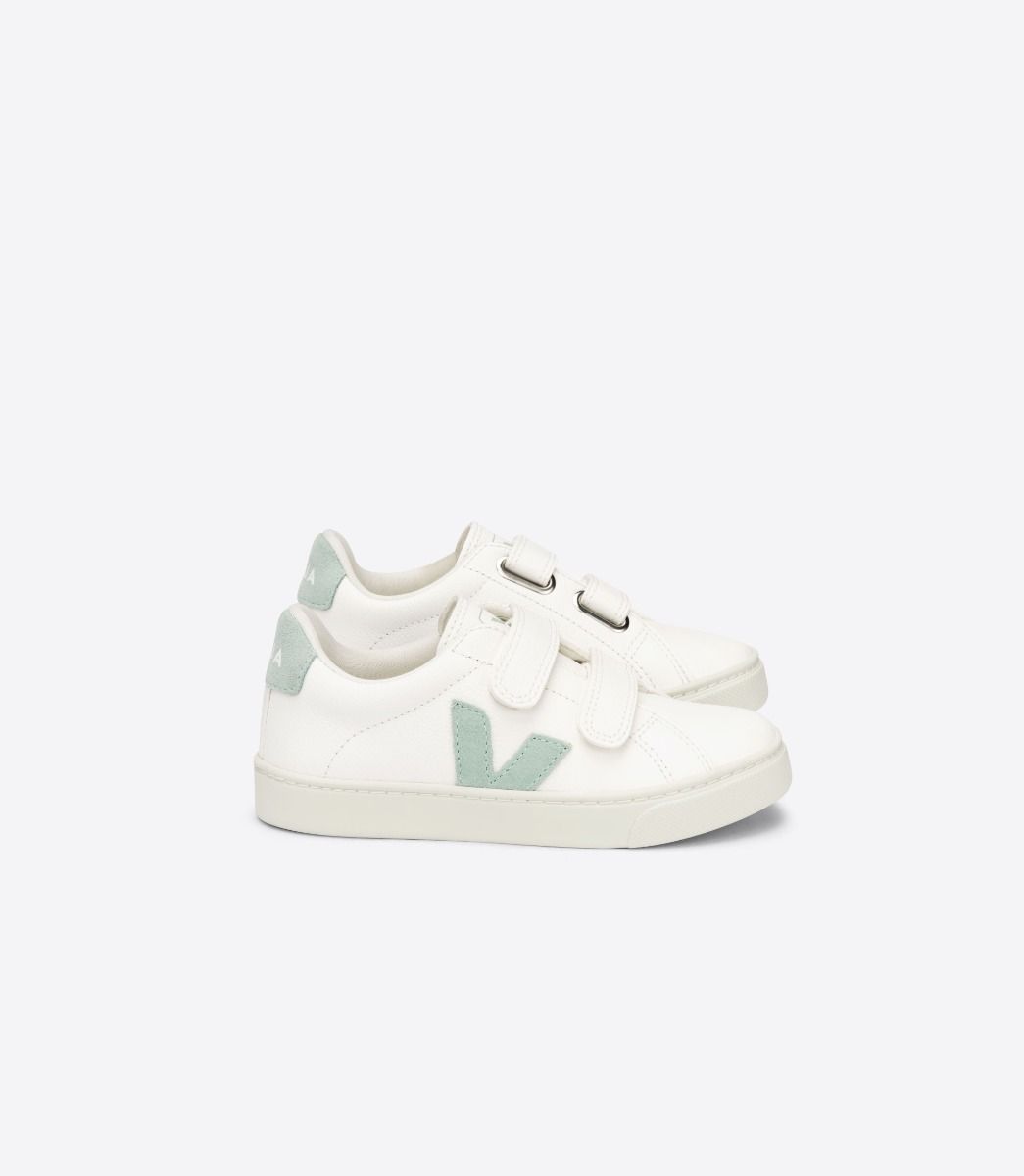 VEJA ESPLAR LEATHER WHITE MATCHA | VJ24857