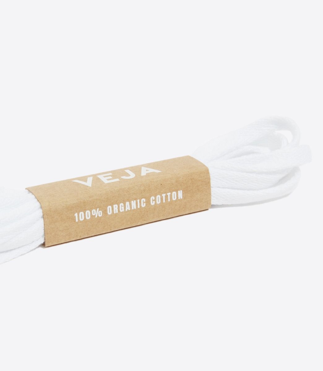 VEJA LACES ORGANIC COTTON WHITE | VJ24931