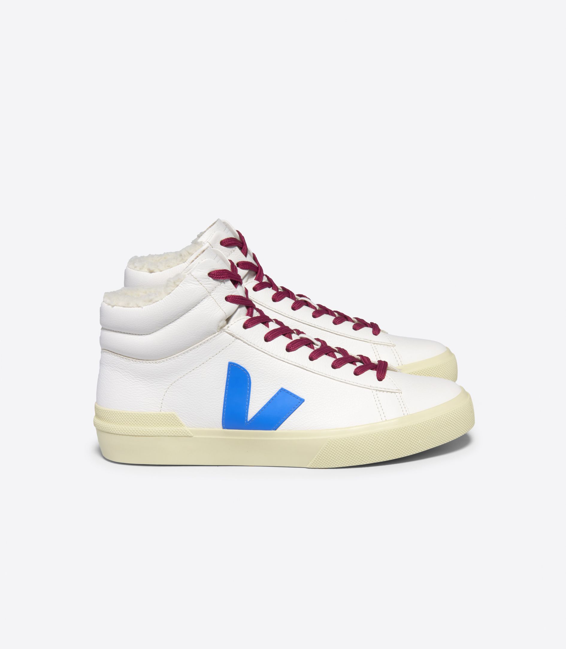 VEJA MINOTAUR FURED LEATHER WHITE EGEE | VJ24653