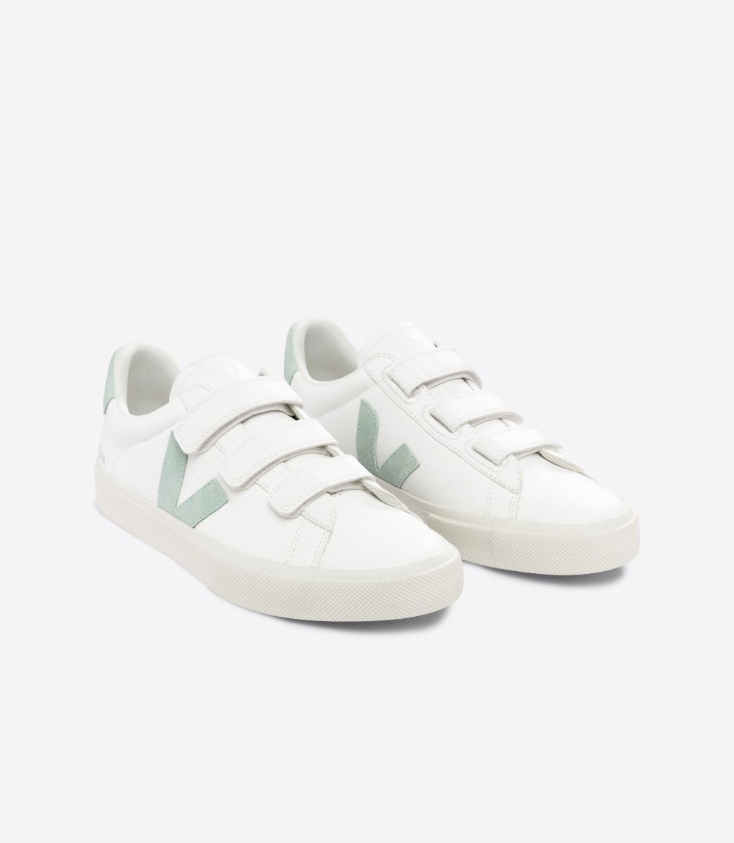 VEJA RECIFE LEATHER WHITE MATCHA | VJ24605