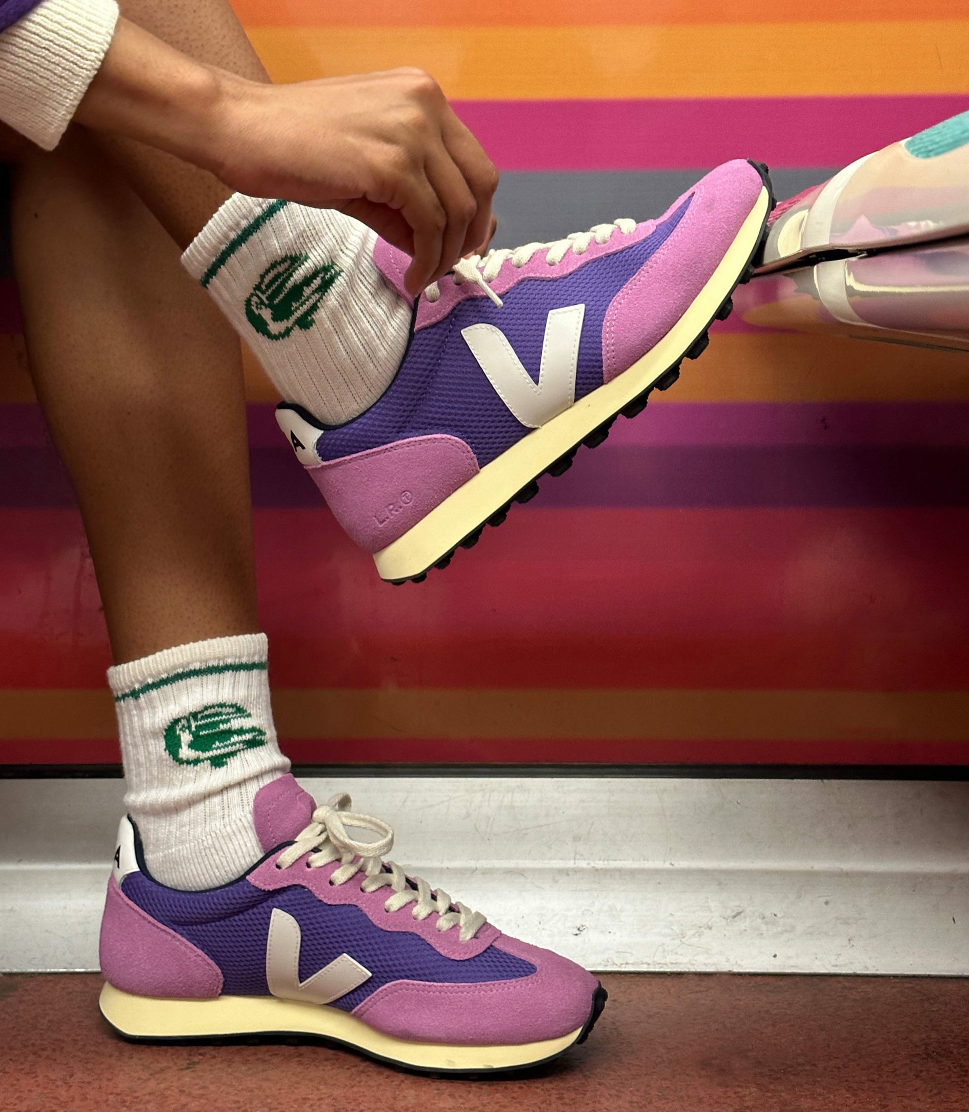 VEJA RIO BRANCO ALVEOMESH PURPLE WHITE | VJ24618