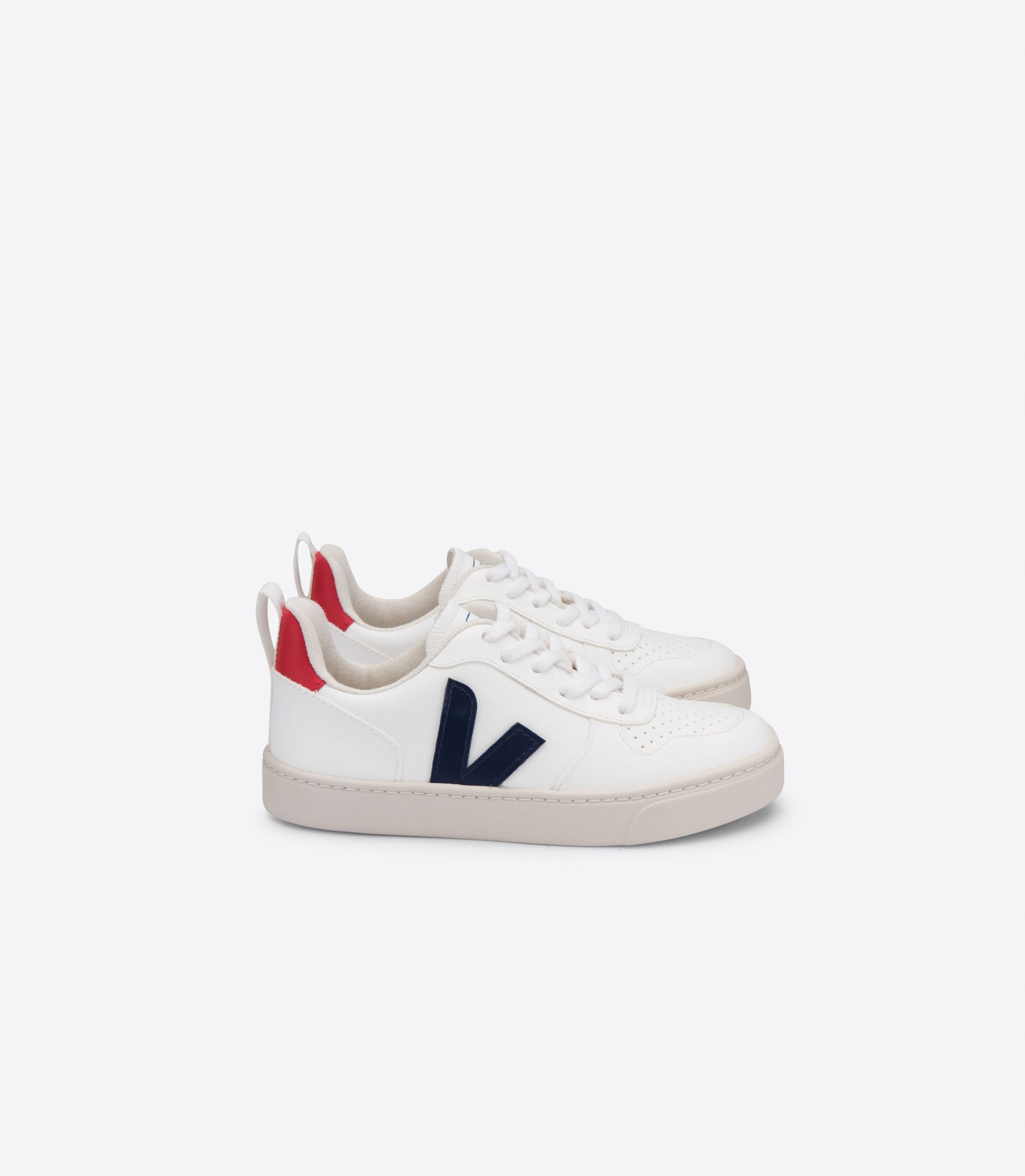 VEJA V-10 LACES CWL WHITE COBALT PEKIN | VJ24858