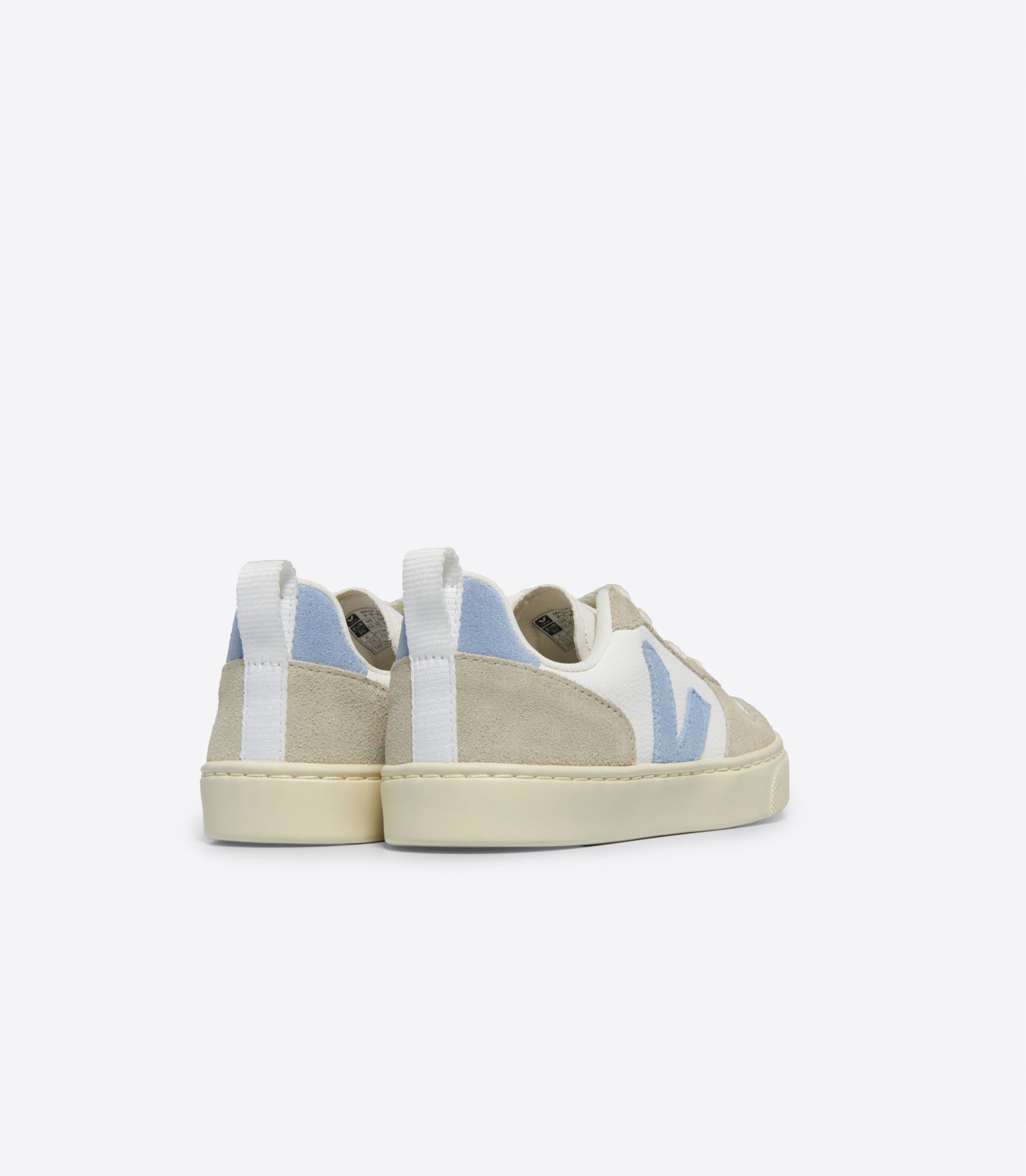 VEJA V-10 LACES WHITE STEEL ALMOND | VJ24873