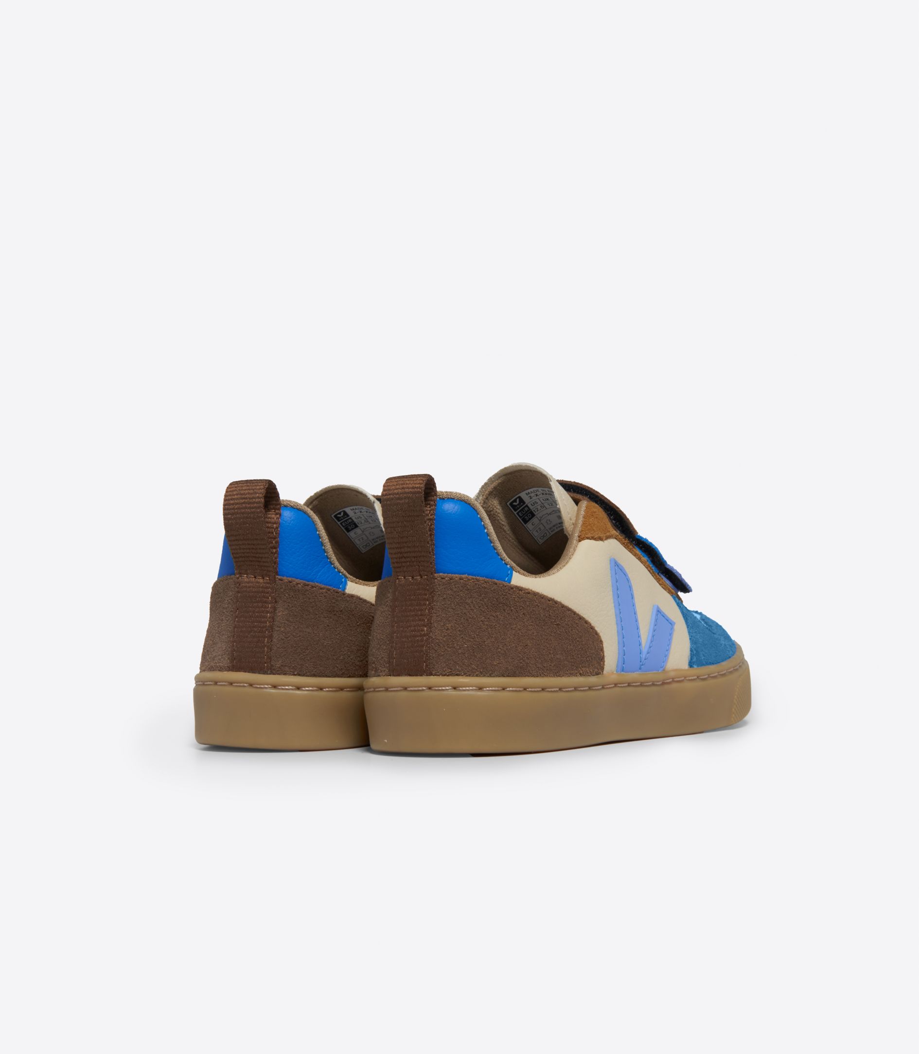 VEJA V-10 LEATHER CREMA MULTICO AQUA | VJ24864