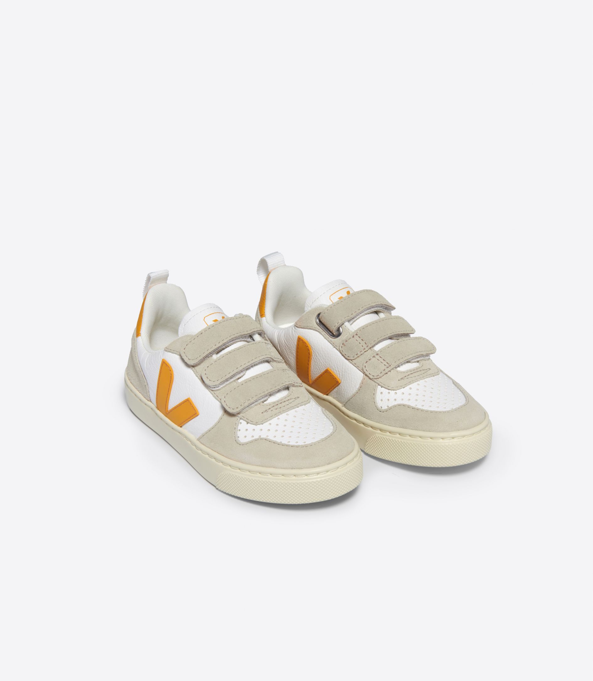 VEJA V-10 LEATHER WHITE OURO | VJ24866