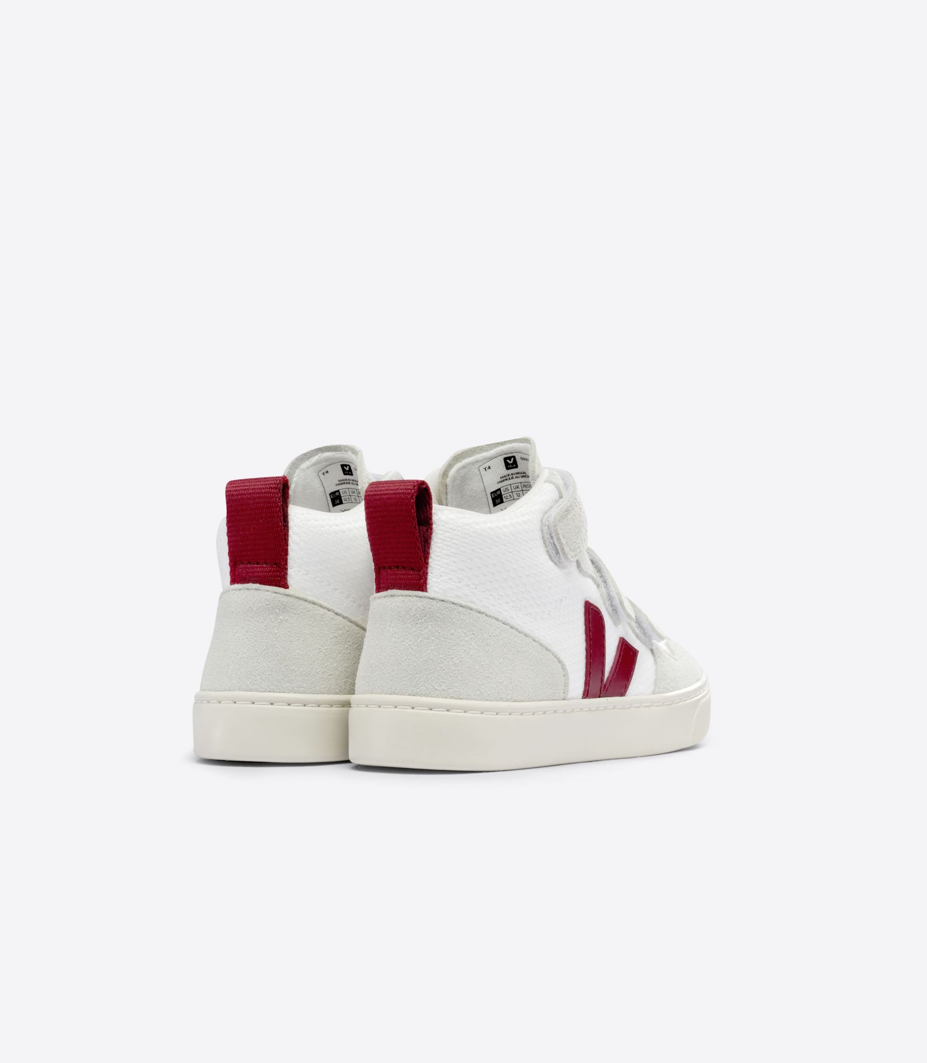 VEJA V-10 MID B-MESH WHITE MARSALA | VJ24869