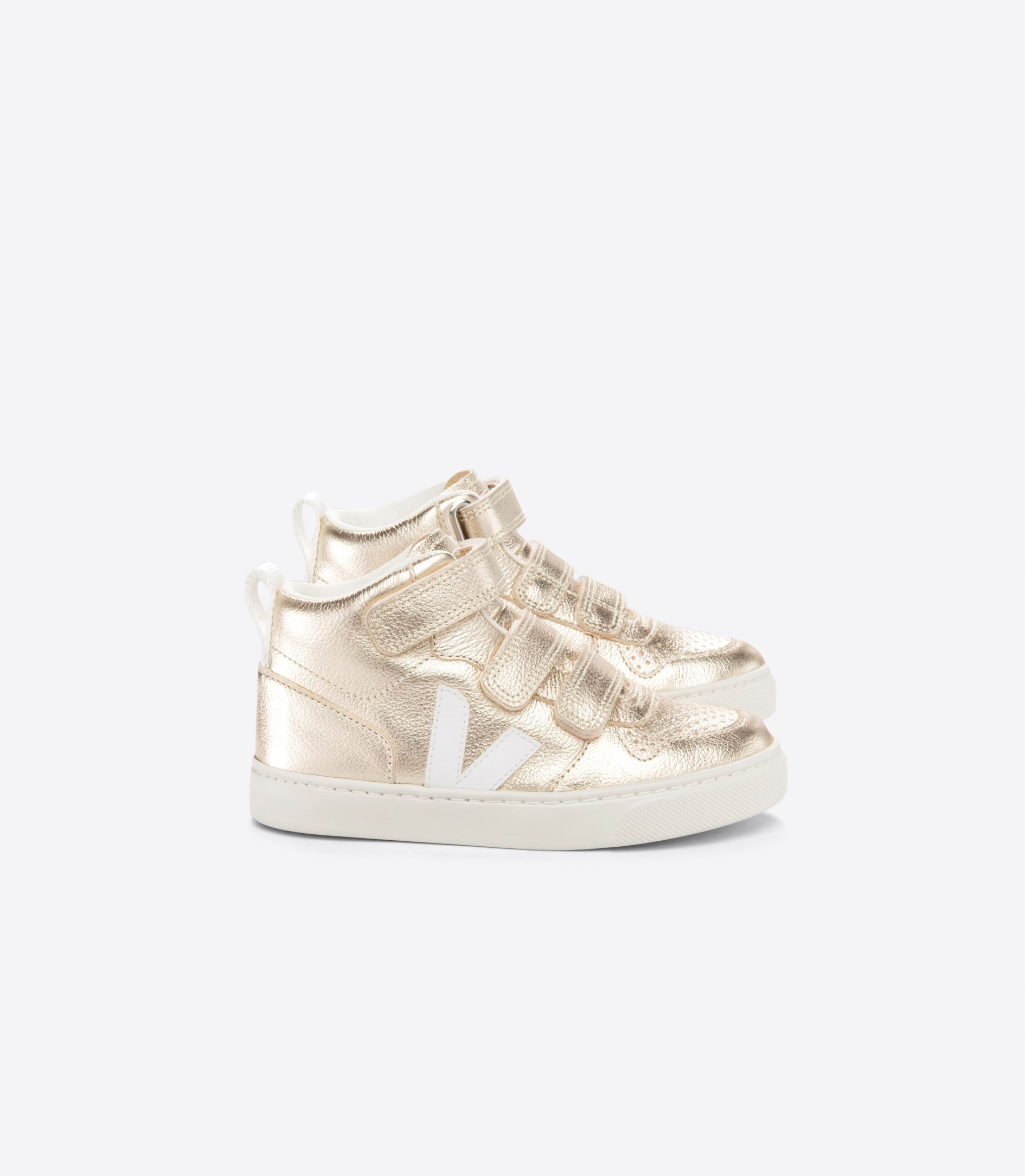 VEJA V-10 MID LEATHER PLATINE WHITE | VJ24867