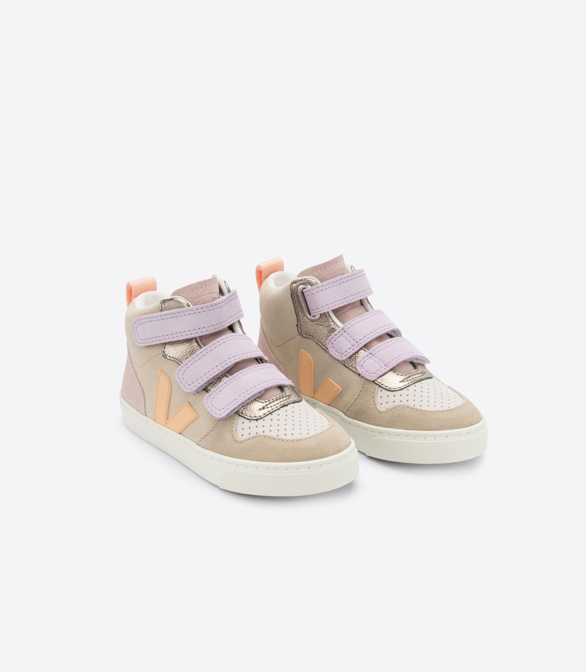 VEJA V-10 MID SUEDE MULTICO ALMOND PEACH | VJ24892