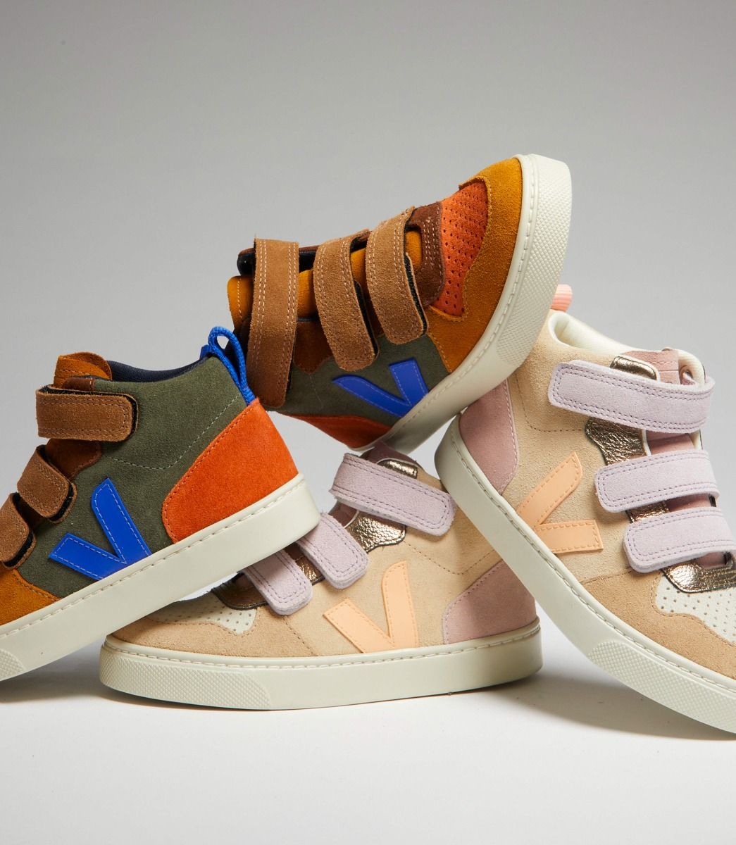 VEJA V-10 MID SUEDE MULTICO ALMOND PEACH | VJ24892