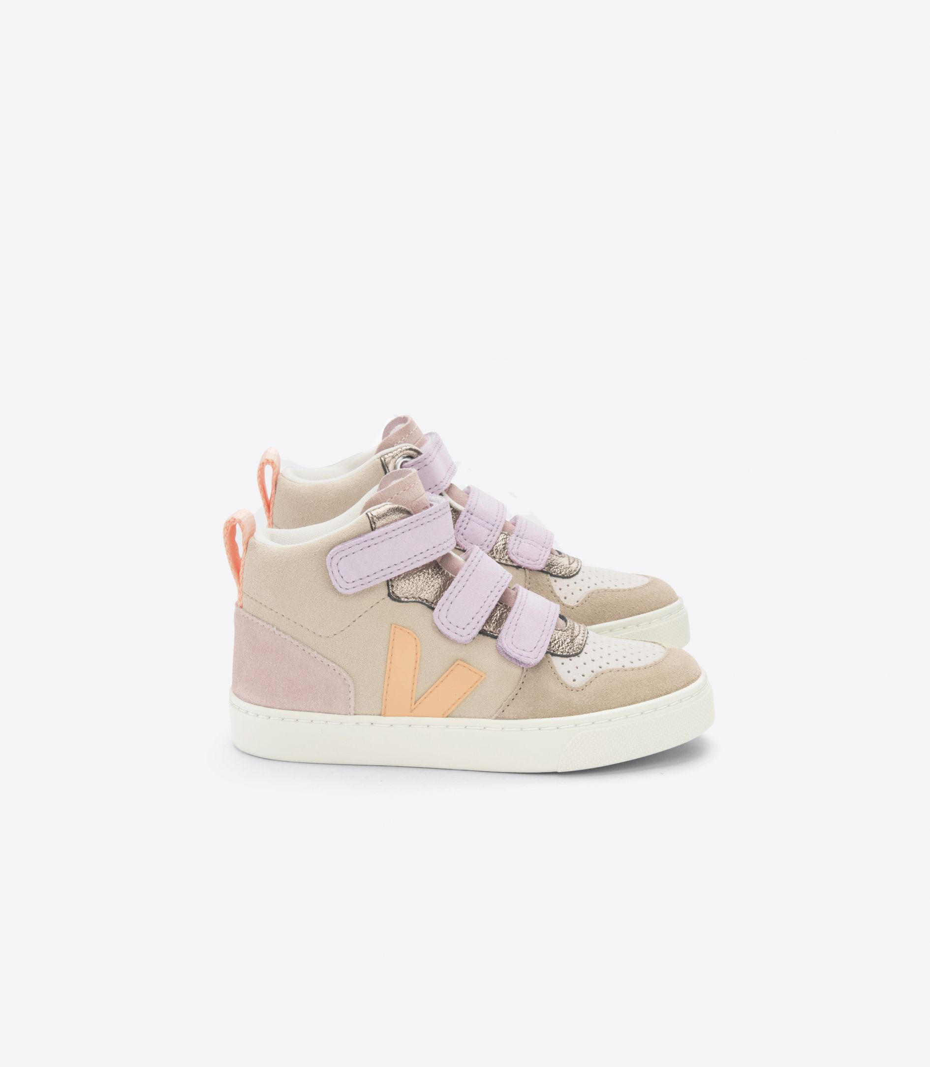 VEJA V-10 MID SUEDE MULTICO ALMOND PEACH | VJ24892