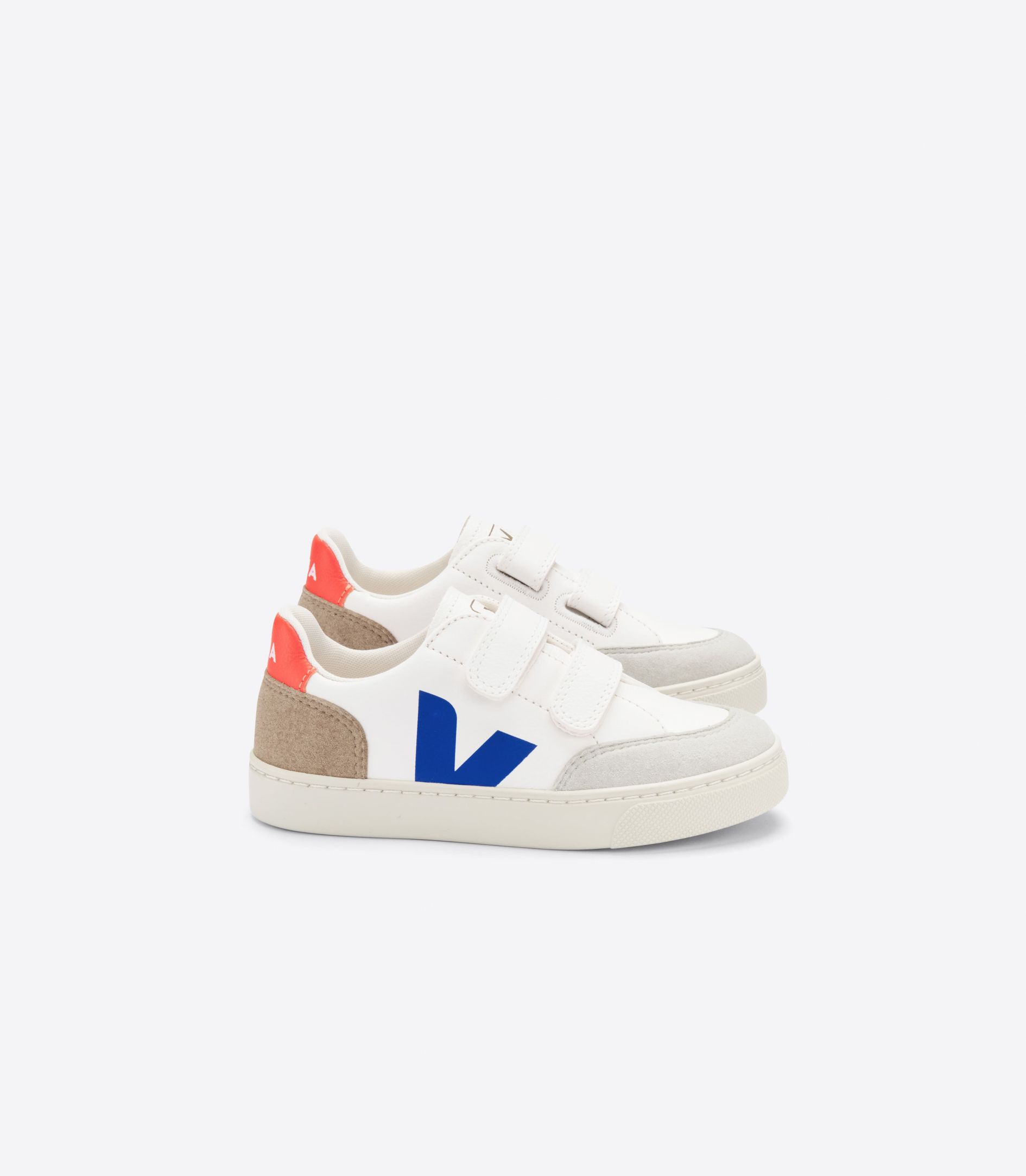 VEJA V-12 LEATHER WHITE MULTICO MIEL | VJ24885