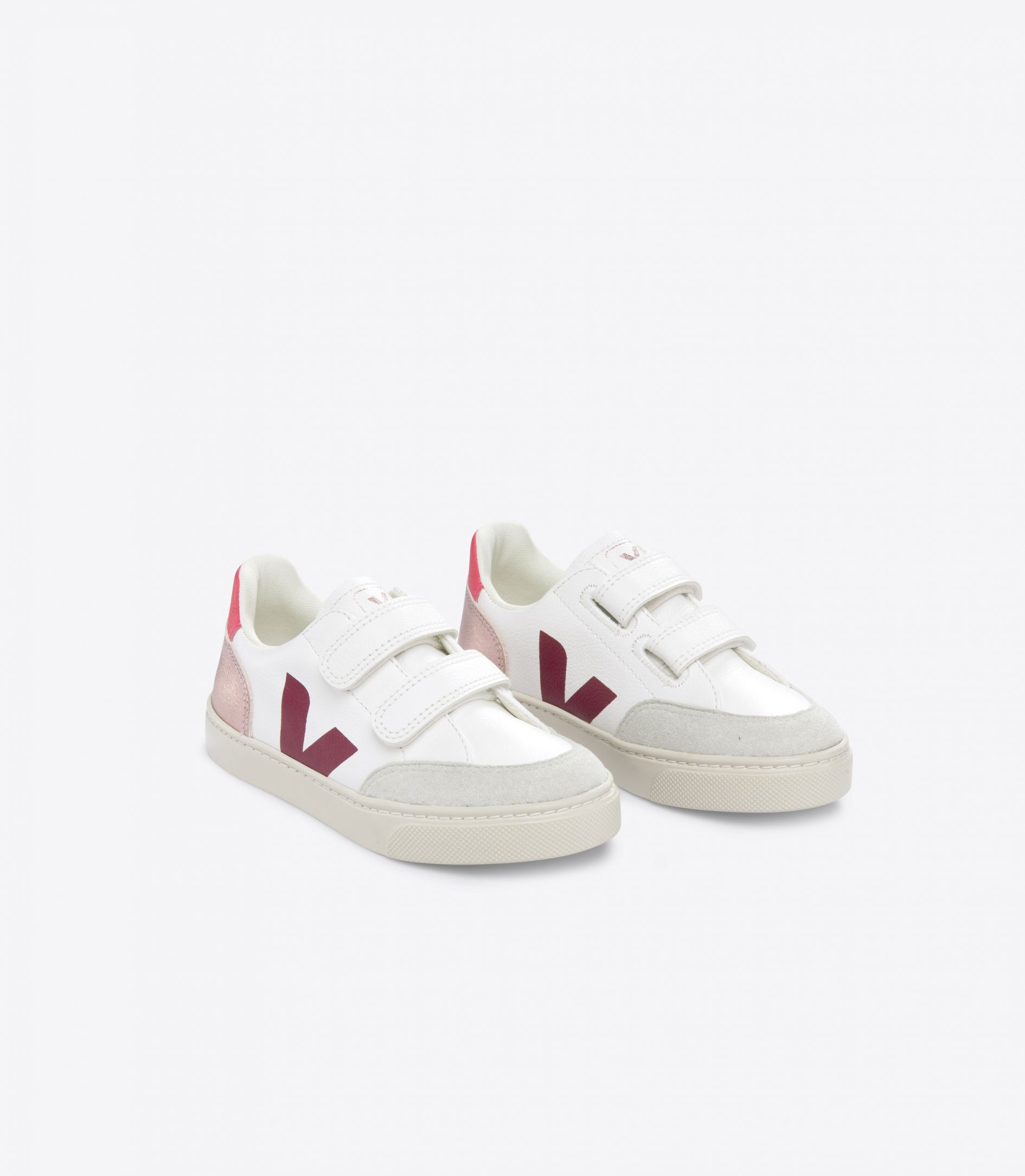 VEJA V-12 LEATHER WHITE MULTICO NACRE | VJ24862