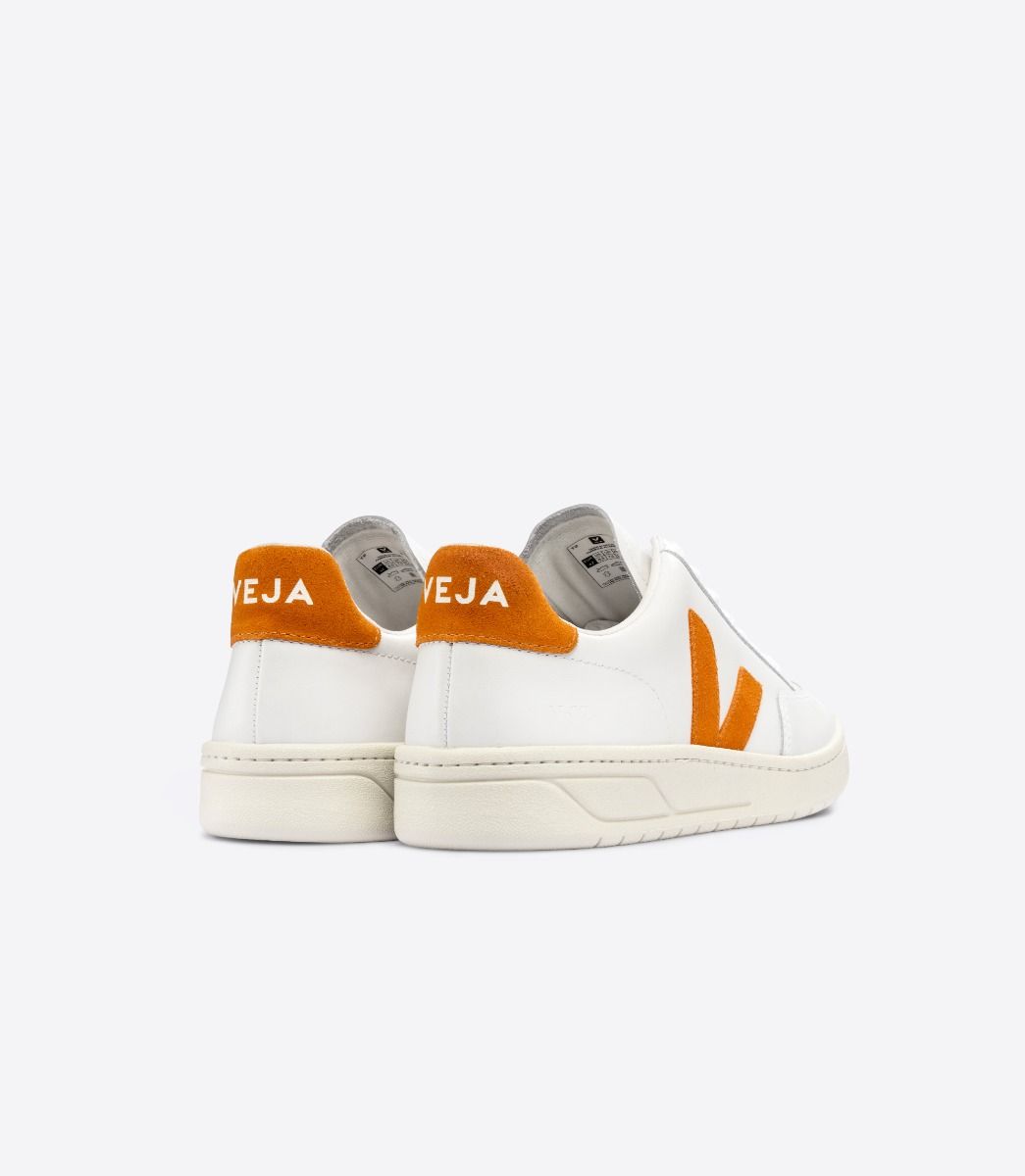 VEJA V-12 LEATHER WHITE PUMPKIN | VJ24587