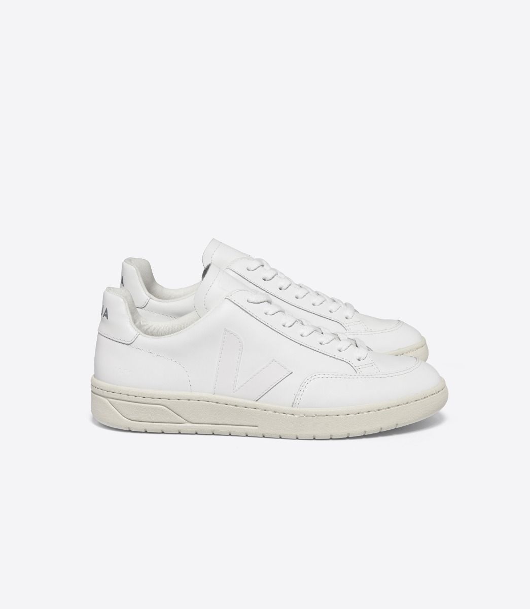 VEJA V-12 LEATHER WHITE | VJ24597