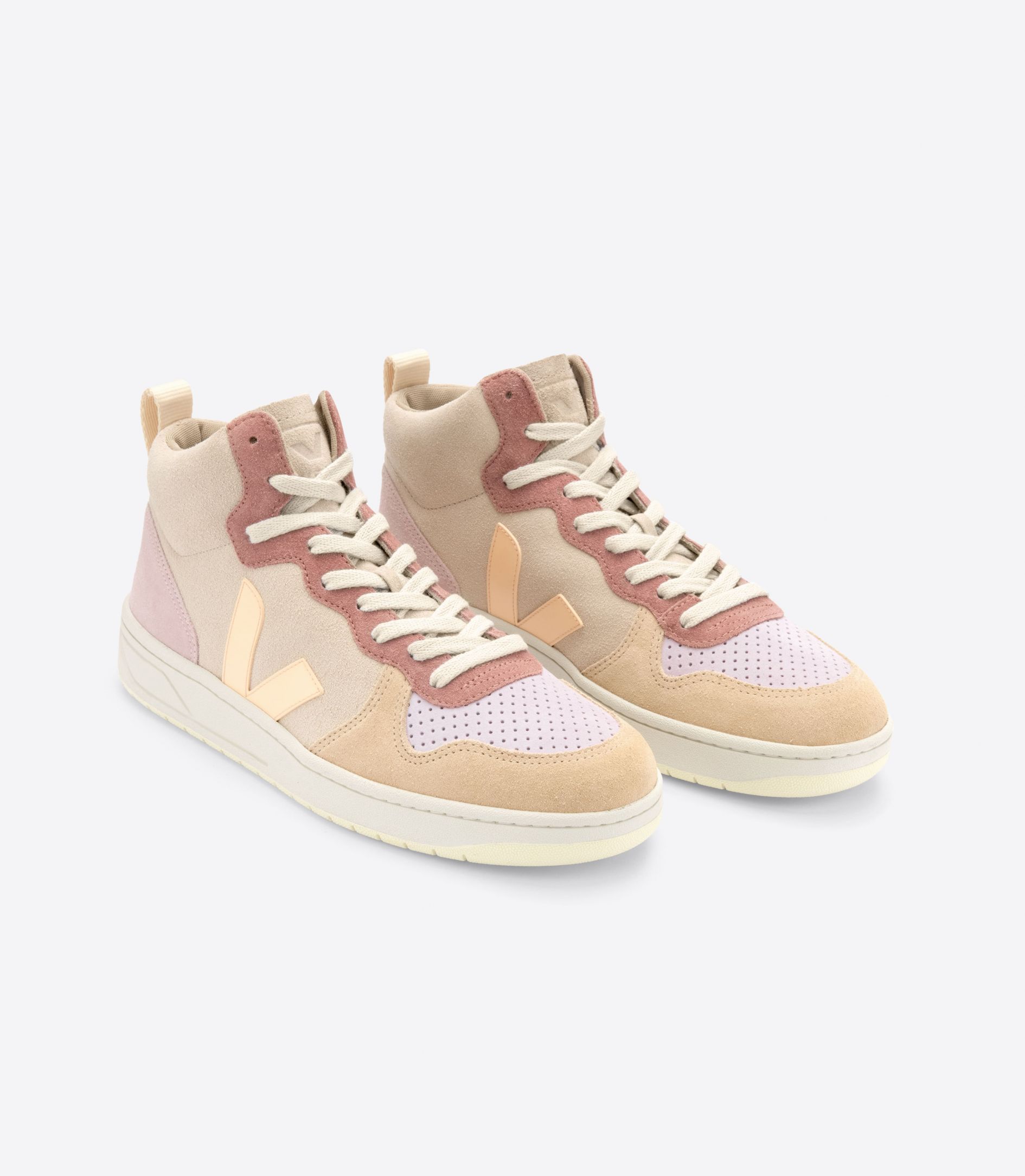 VEJA V-15 SUEDE MULTICO PEACH | VJ24639