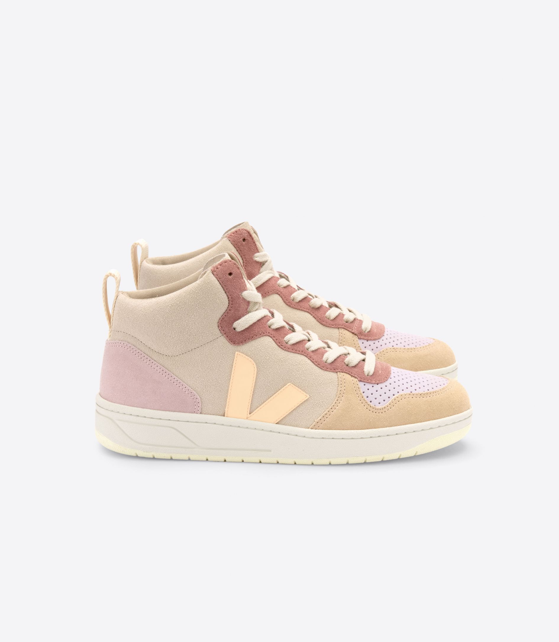 VEJA V-15 SUEDE MULTICO PEACH | VJ24639