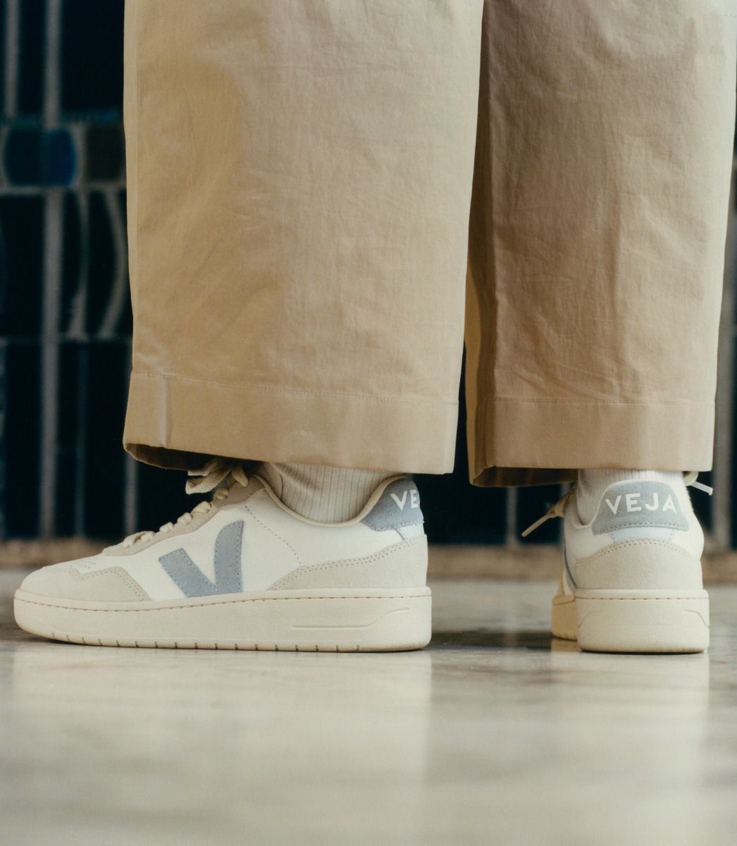 VEJA V-90 LEATHER WHITE STEEL | VJ24576