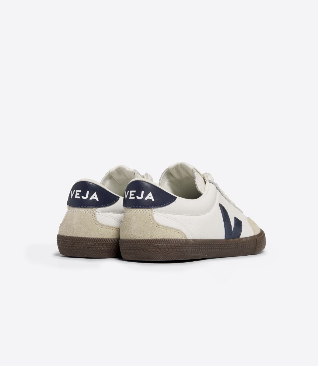 VEJA VOLLEY LEATHER WHITE NAUTICO BARK | VJ24181