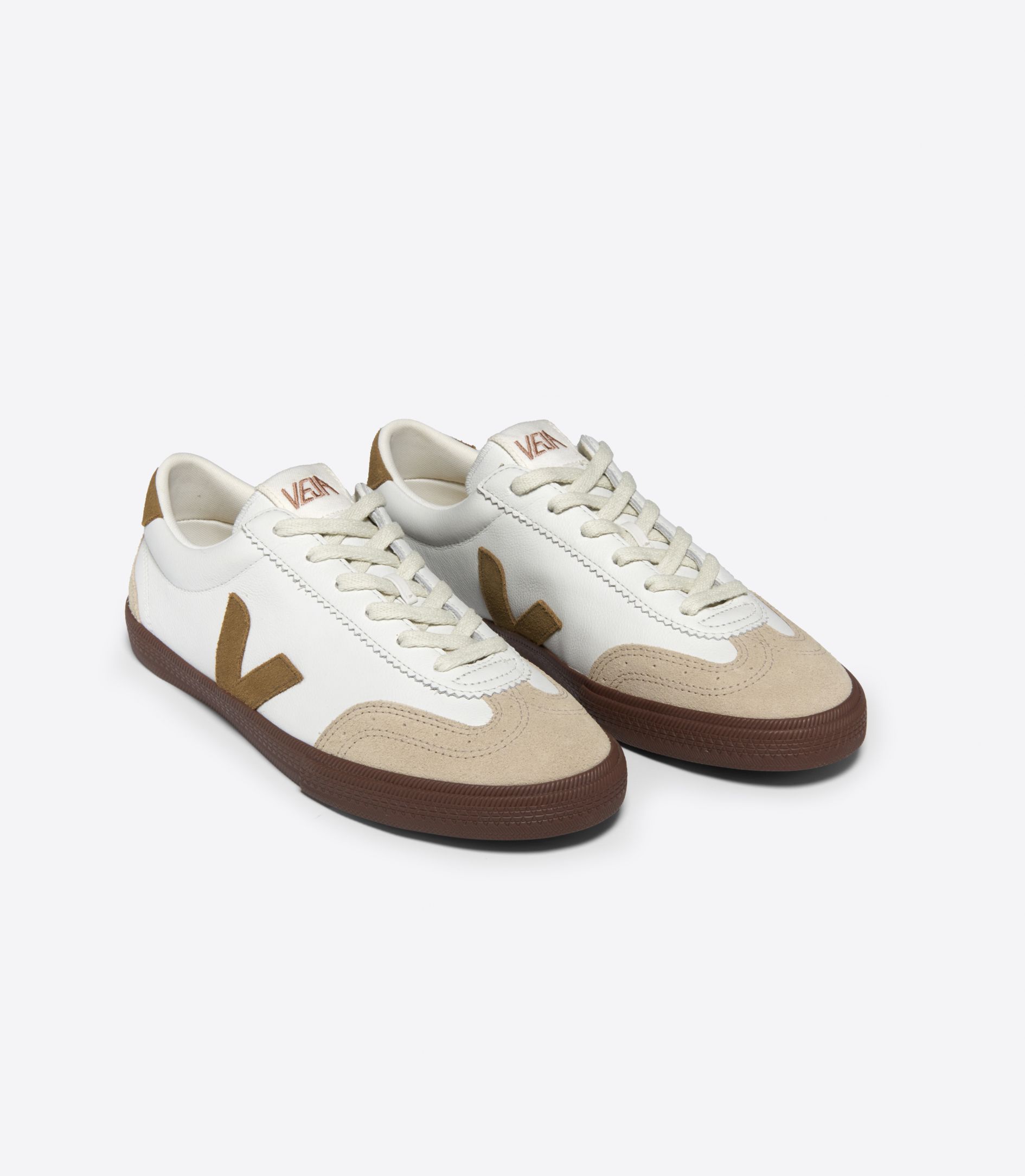 VEJA VOLLEY LEATHER WHITE TENT BARK | VJ24182