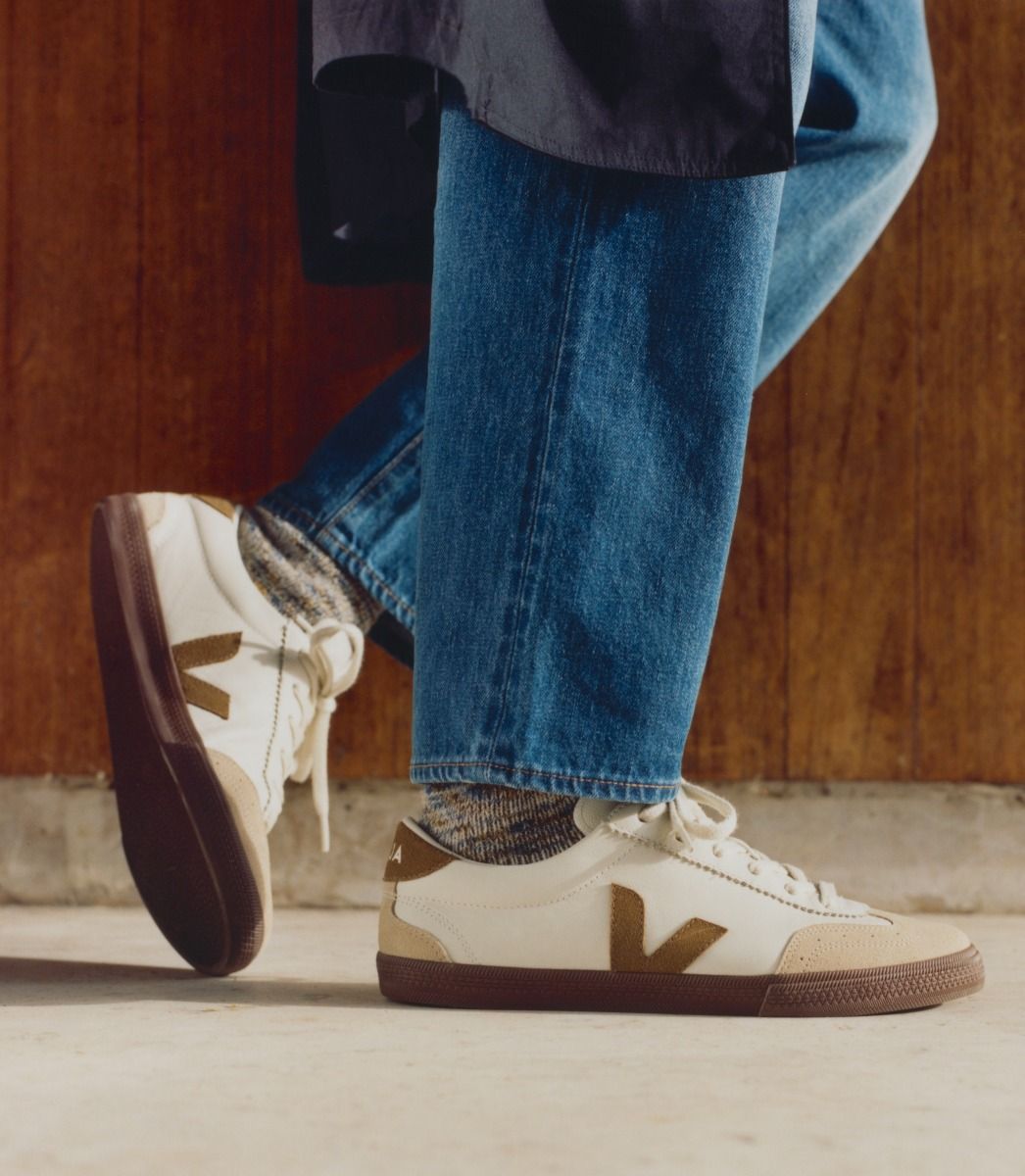 VEJA VOLLEY LEATHER WHITE TENT BARK | VJ24182